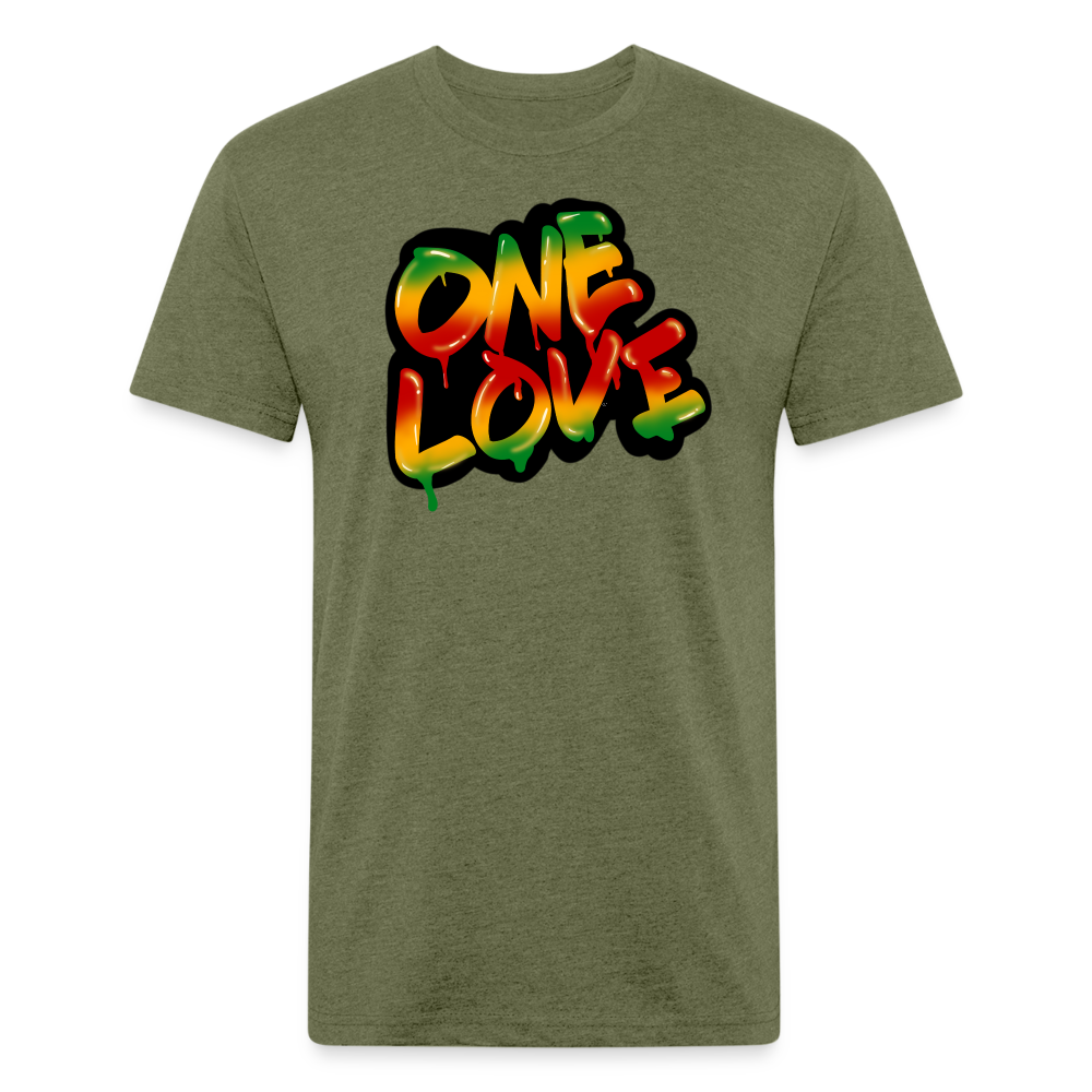 One Love - heather military green