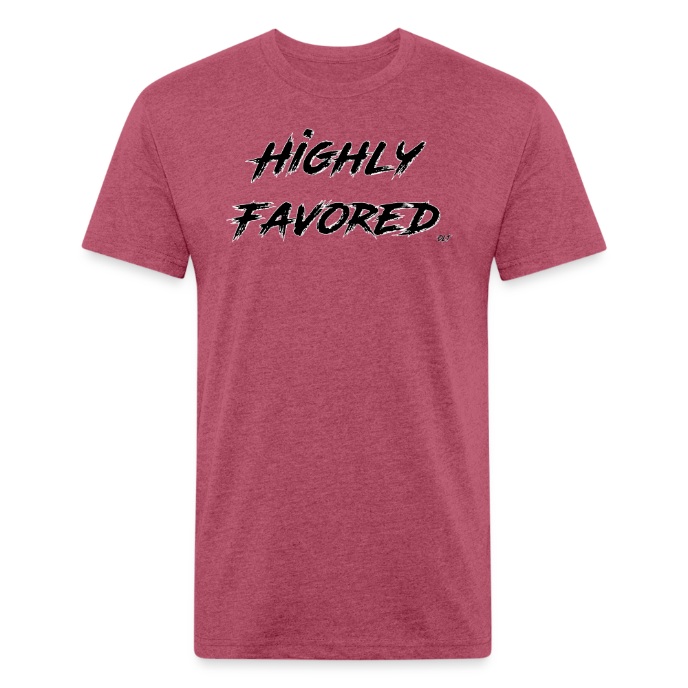 Highly Favored - heather burgundy