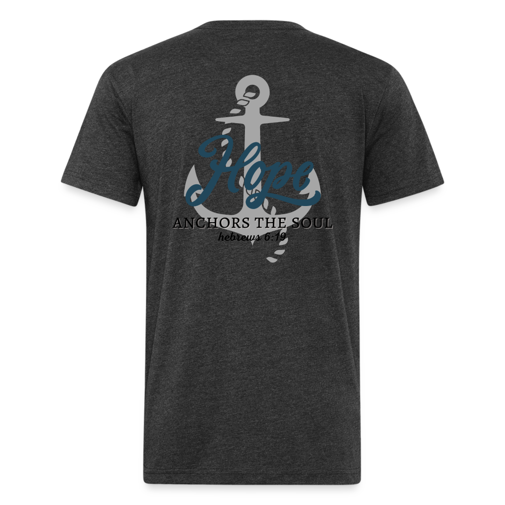 Hope Anchors the soul - heather black