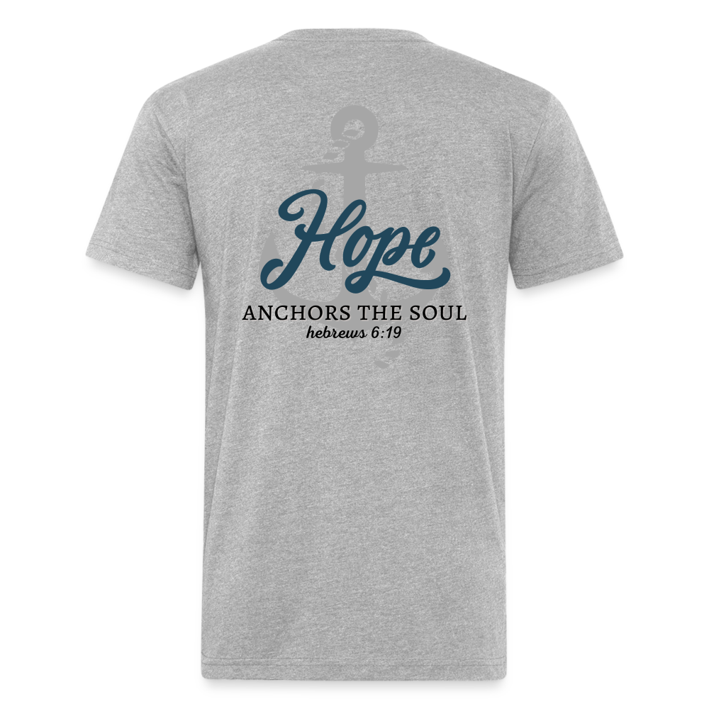 Hope Anchors the soul - heather gray