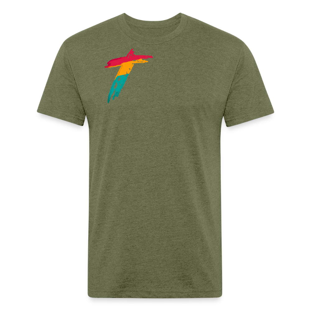 God is Good - heather military green