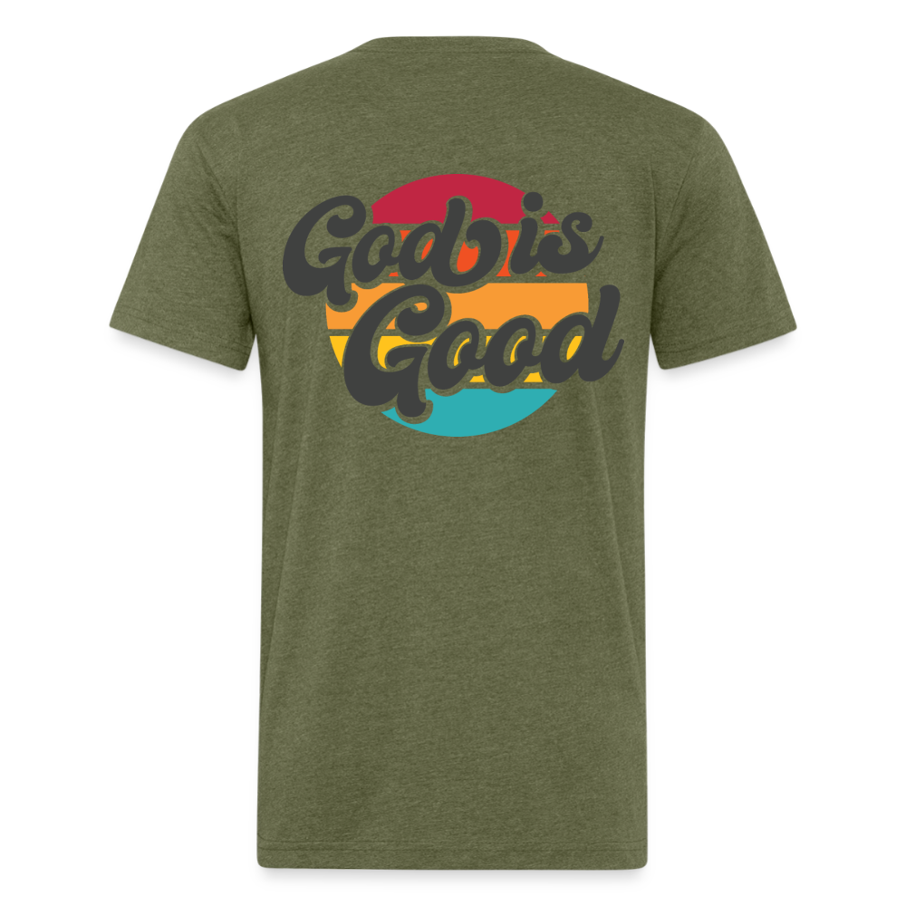 God is Good - heather military green